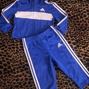 Adidas Royal Blue Tracksuit with White Accents